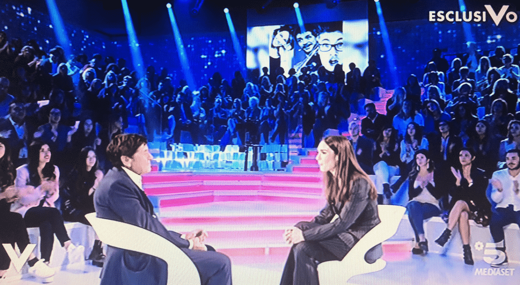 “Gianni Morandi in studio con Silvia Toffanin”