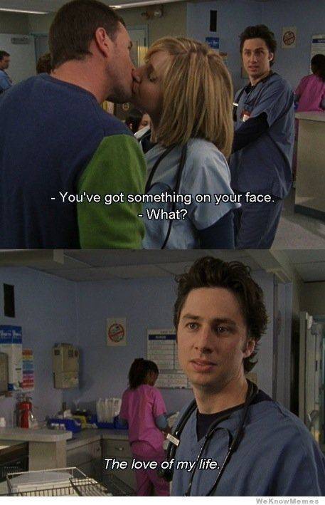 L'amore può essere molto duro, anche se sei un personaggio di Scrubs.